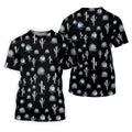 Desert Cactus Black And White Golf Tops For Men, Golf Gift For Men, Golf Shirts For Men