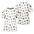 Prancing Chickens Men's White Golf Polo, Gift For Chicken Lover, Polo Shirts For Men, Golfing Apparel