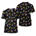 Mardi Gras Pattern Black Golf Polo Shirt, Ladies Sleeveless Tops, Ladies Golf Polos, Golfing Apparel
