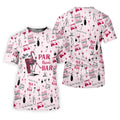 Pink Swing Swear Drink Repeat Par Then Bar Flamingo Golf Shirt, Fun Golf Shirts For Men, Polo For Men