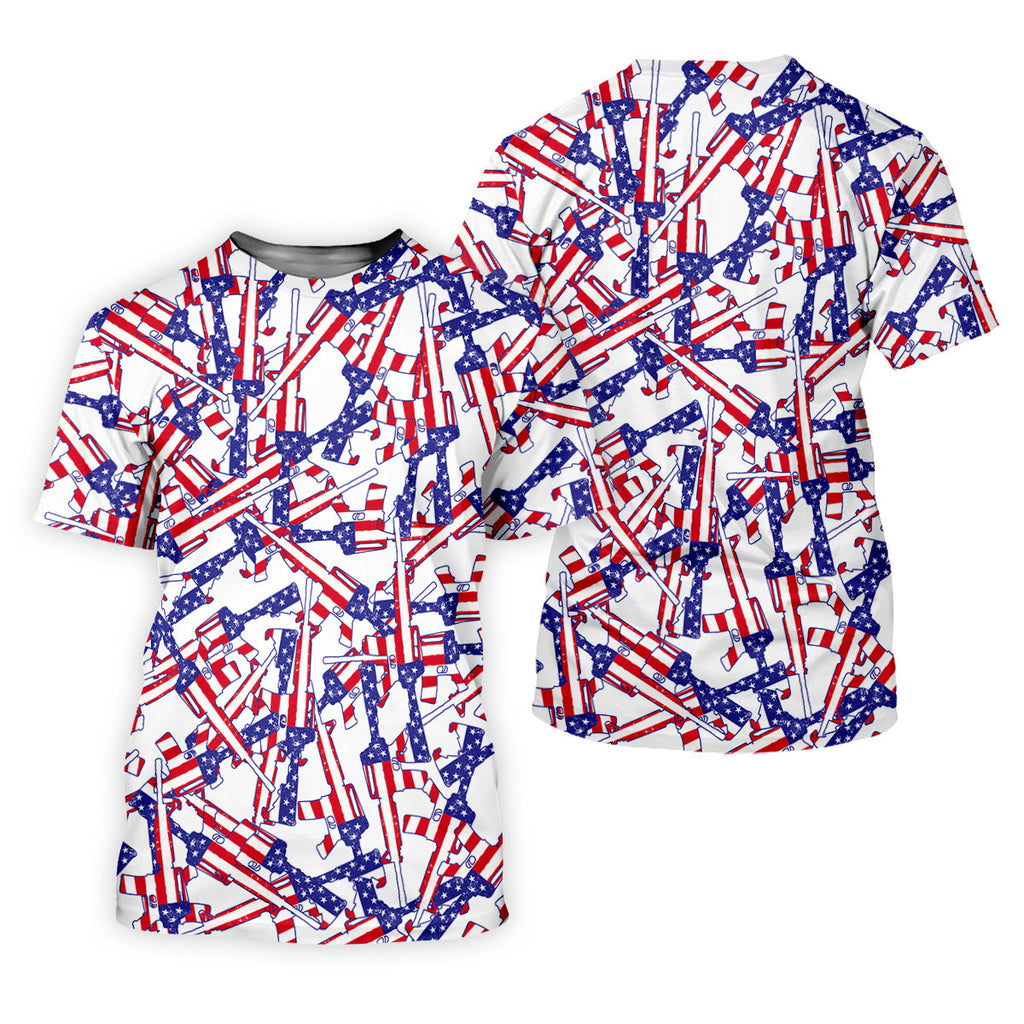 Men's Patriotic Golf Shirts, Golf Gift For Men, Golf Shirts For Men, Polo For Men