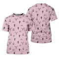 Wild West Cactus Pink Lavender Western Golf Shirt, Golf Tops For Men, Polo Shirts For Men, Golfing Apparel