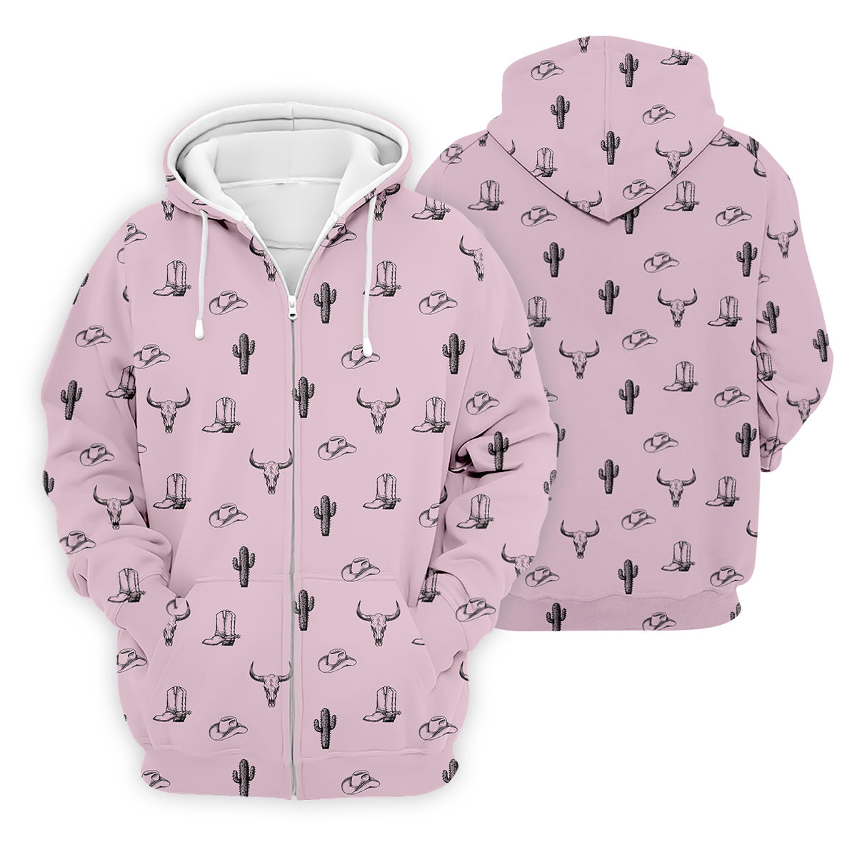 Wild West Cactus Pink Lavender Western Golf Shirt, Golf Tops For Men, Polo Shirts For Men, Golfing Apparel