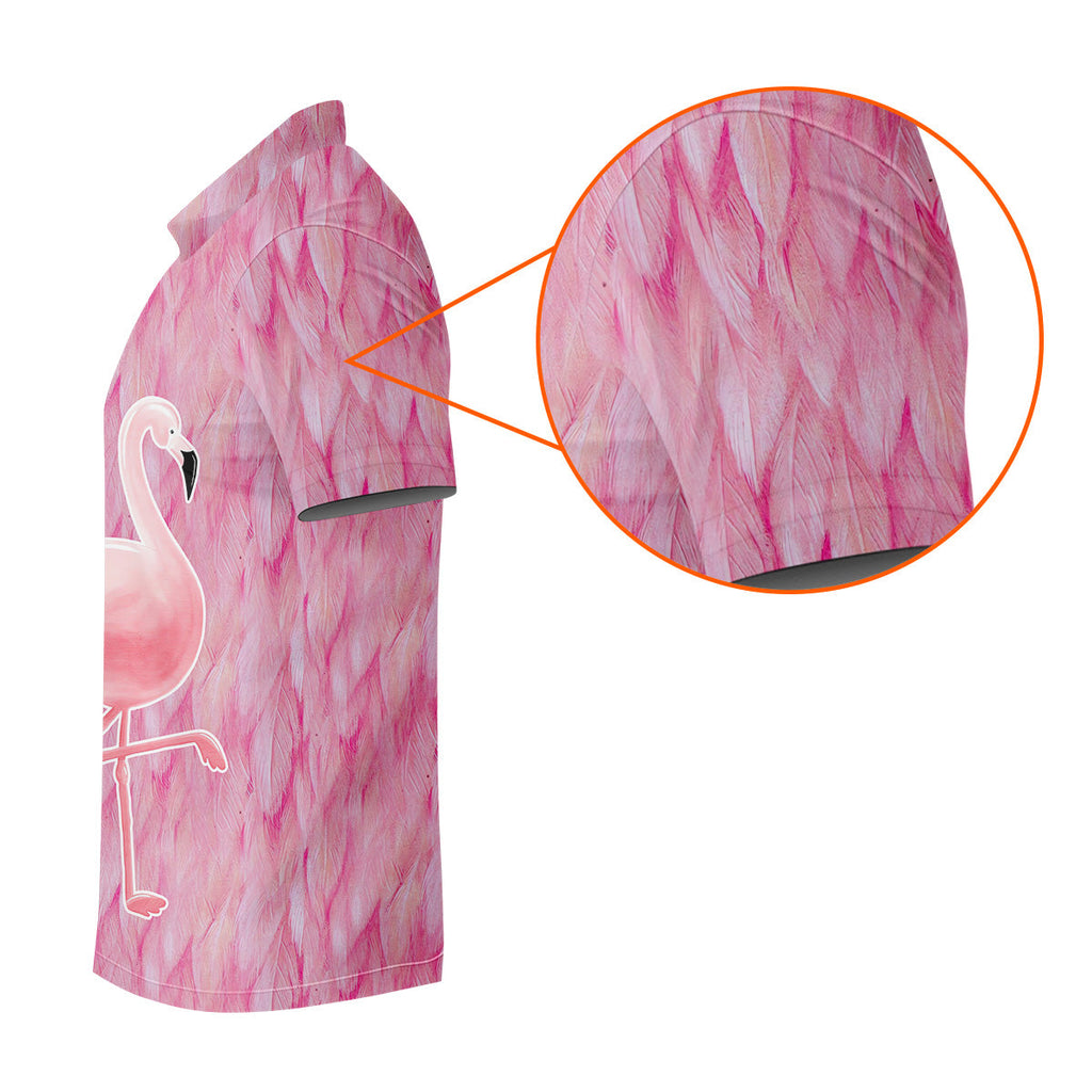 Please Don't Flamingo Fun Golf Shirts For Men, Pink Flamingo Polo Shirts For Men, Golf Gift For Men