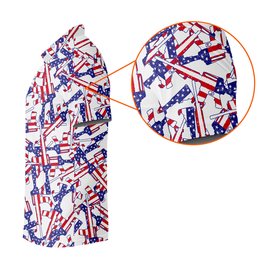Men's Patriotic Golf Shirts, Golf Gift For Men, Golf Shirts For Men, Polo For Men