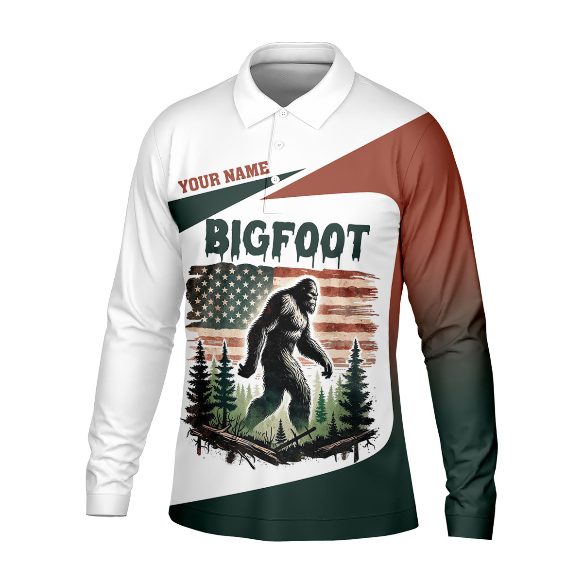 Not All Who Wander Are Lost Bigfoot Golf Shirt, Men's Patriotic Golf Shirts, Polo Shirts For Men