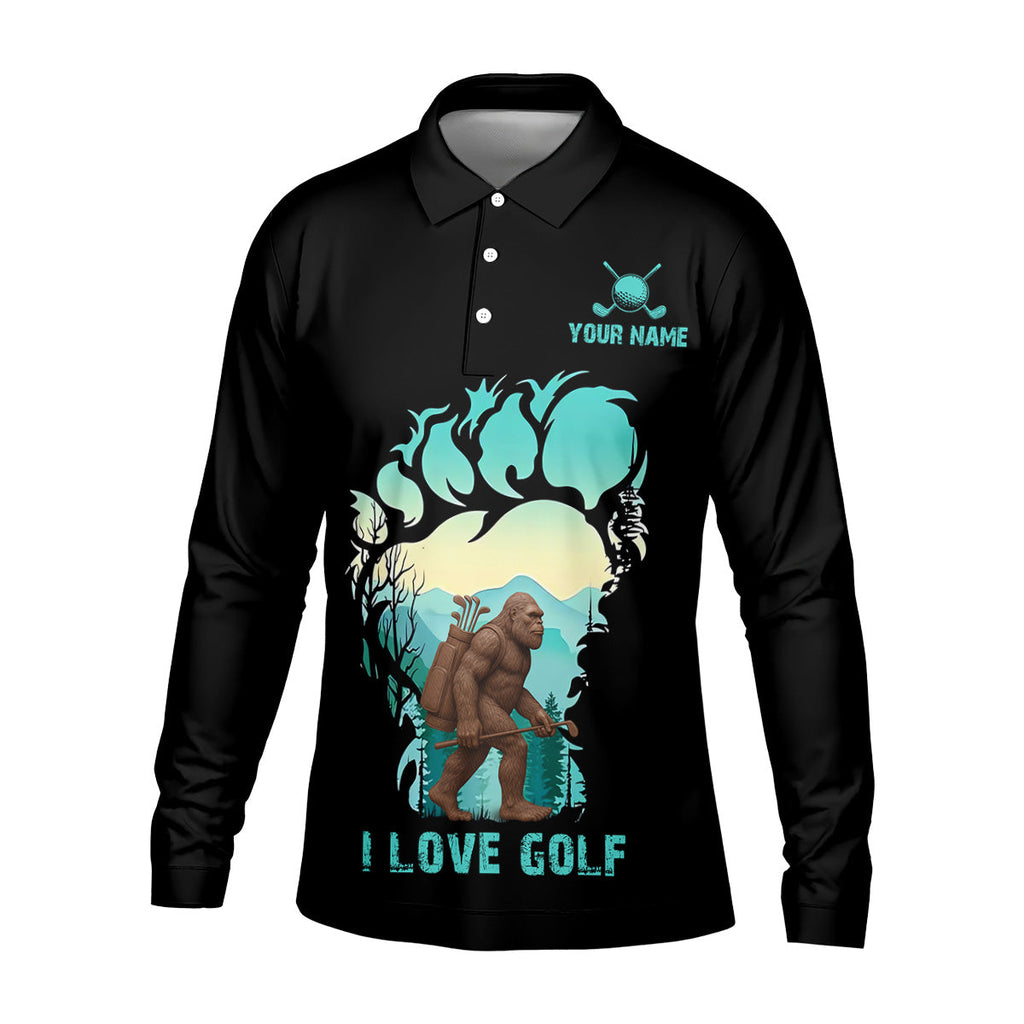 Not All Who Wander Are Lost Bigfoot Custom Golf Shirt, Polo Shirts For Men, Golfing Apparel
