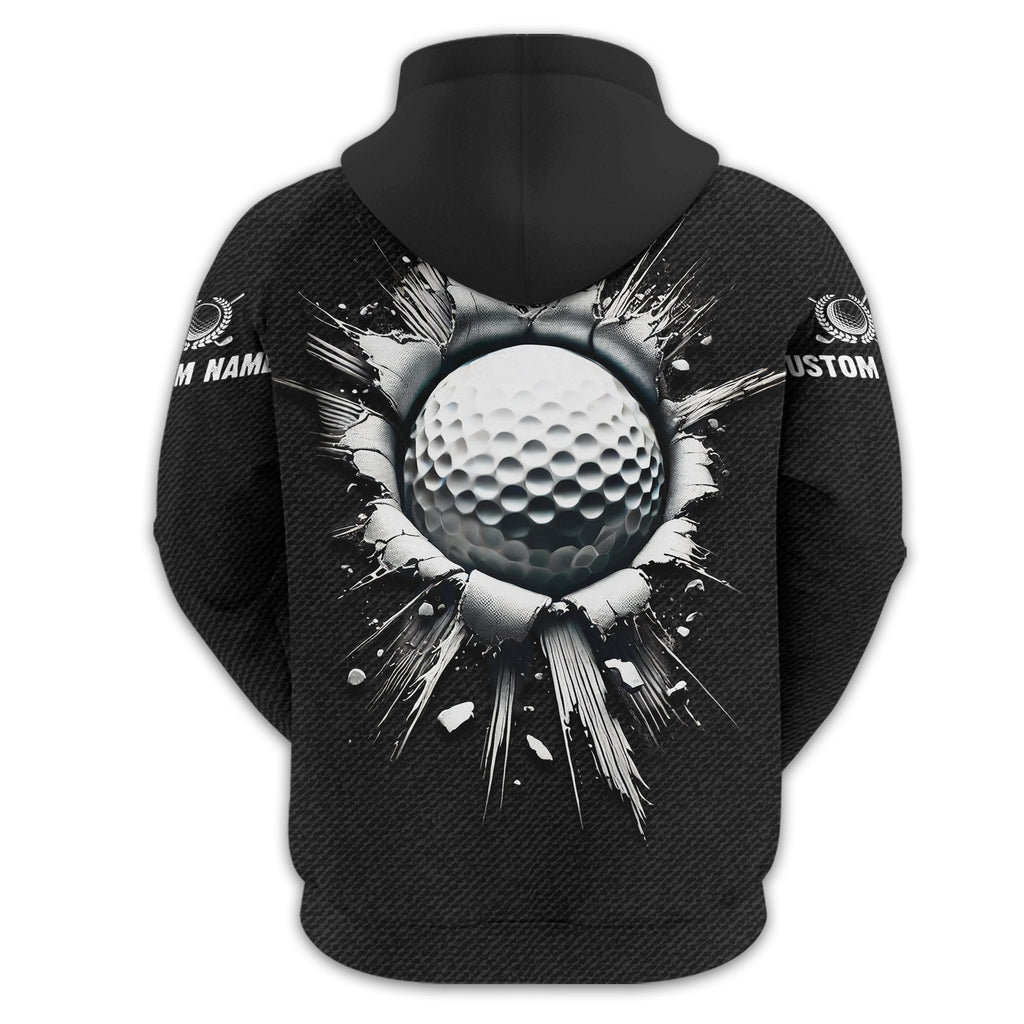 Personalized Black Golf Polo Shirt, Golf Shirt, Gift For Golfers