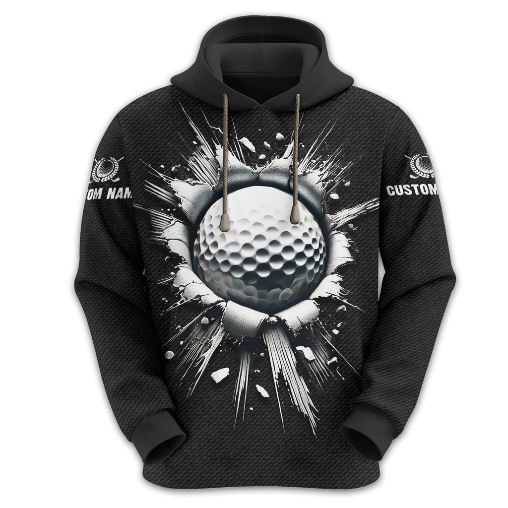 Personalized Black Golf Polo Shirt, Golf Shirt, Gift For Golfers