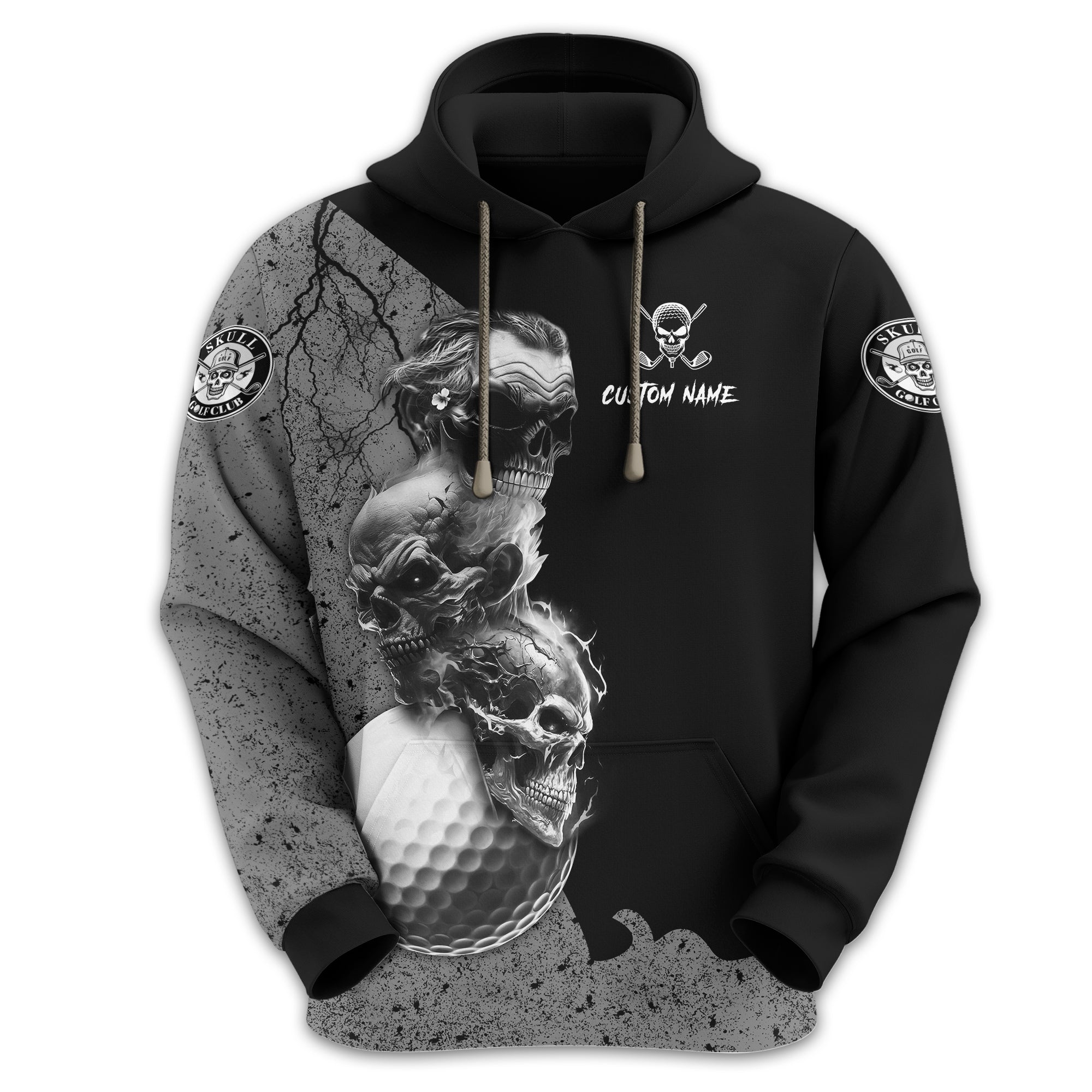 I Was One Under Today Custom Golf Polo ShirtSkull Golf Shirt, Gift For Golfers, Funny Golf Polo Shirt