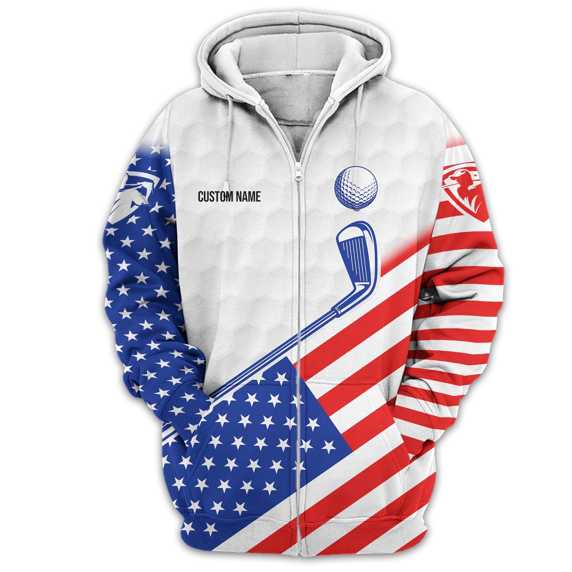 To Find My Balls, USA Flag Polo Shirt, Personalized Golf Shirt, Unique Gift For Golfer