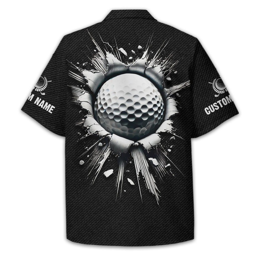 Personalized Black Golf Polo Shirt, Golf Shirt, Gift For Golfers