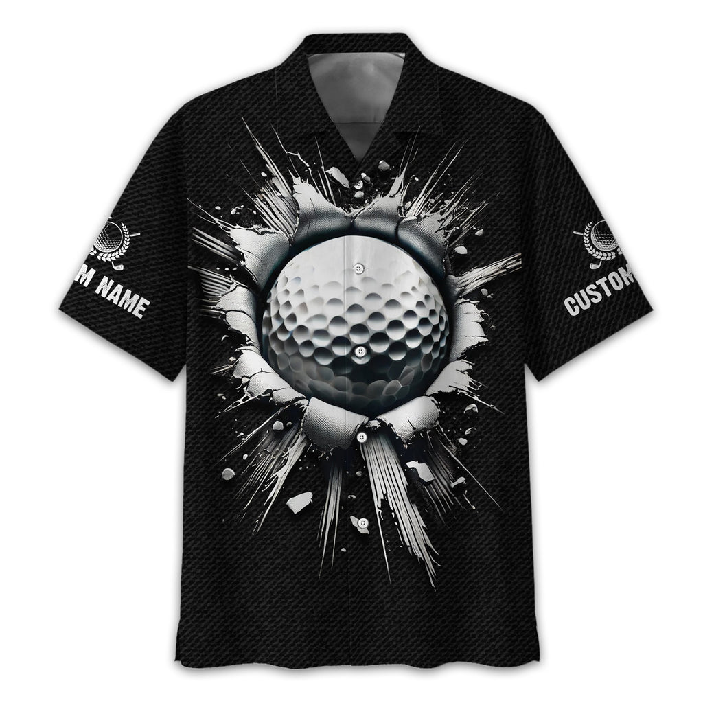 Personalized Black Golf Polo Shirt, Golf Shirt, Gift For Golfers