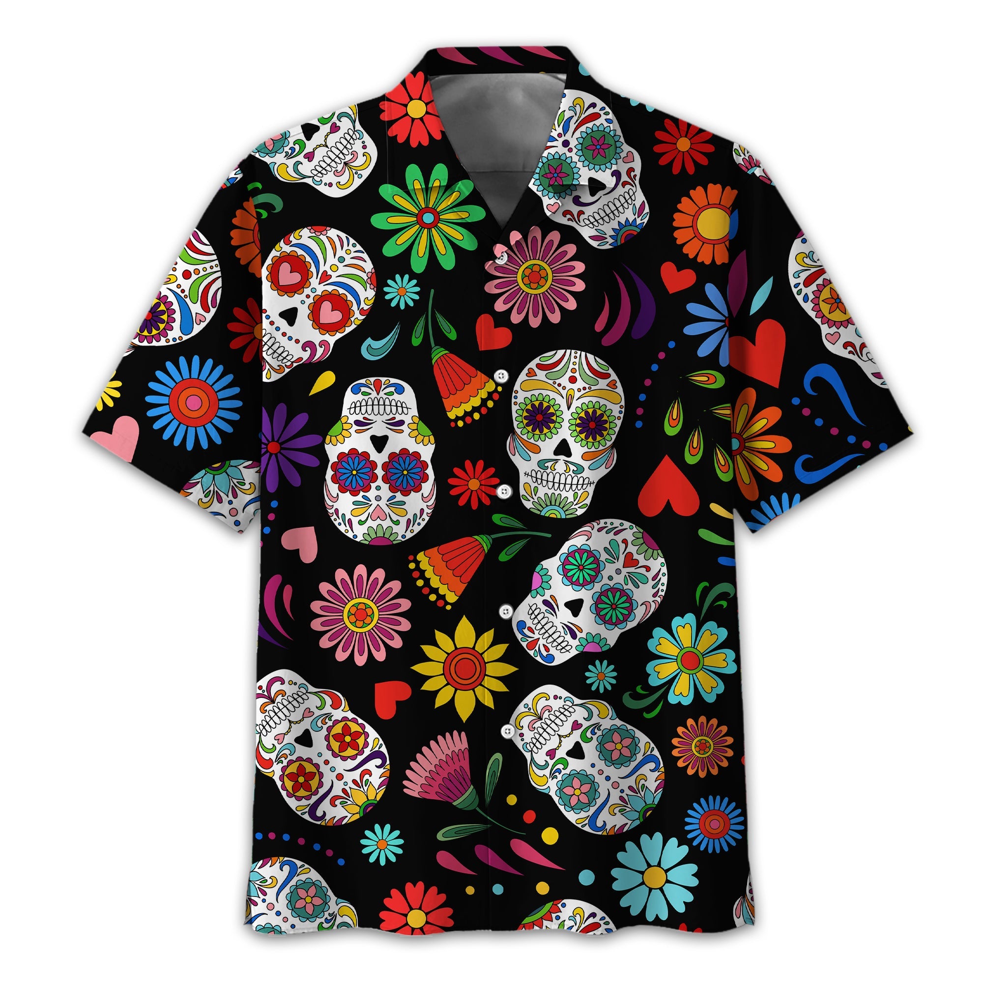 Fiesta Feeling Skull Men's Golf Polo ShirtFunny Golf Shirt, Gift For Golfers