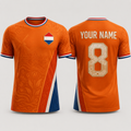 Netherlands Football Shirt V-Neck For Men Football Lover, Netherlands Soccer Jersey Soccer Fan Gift