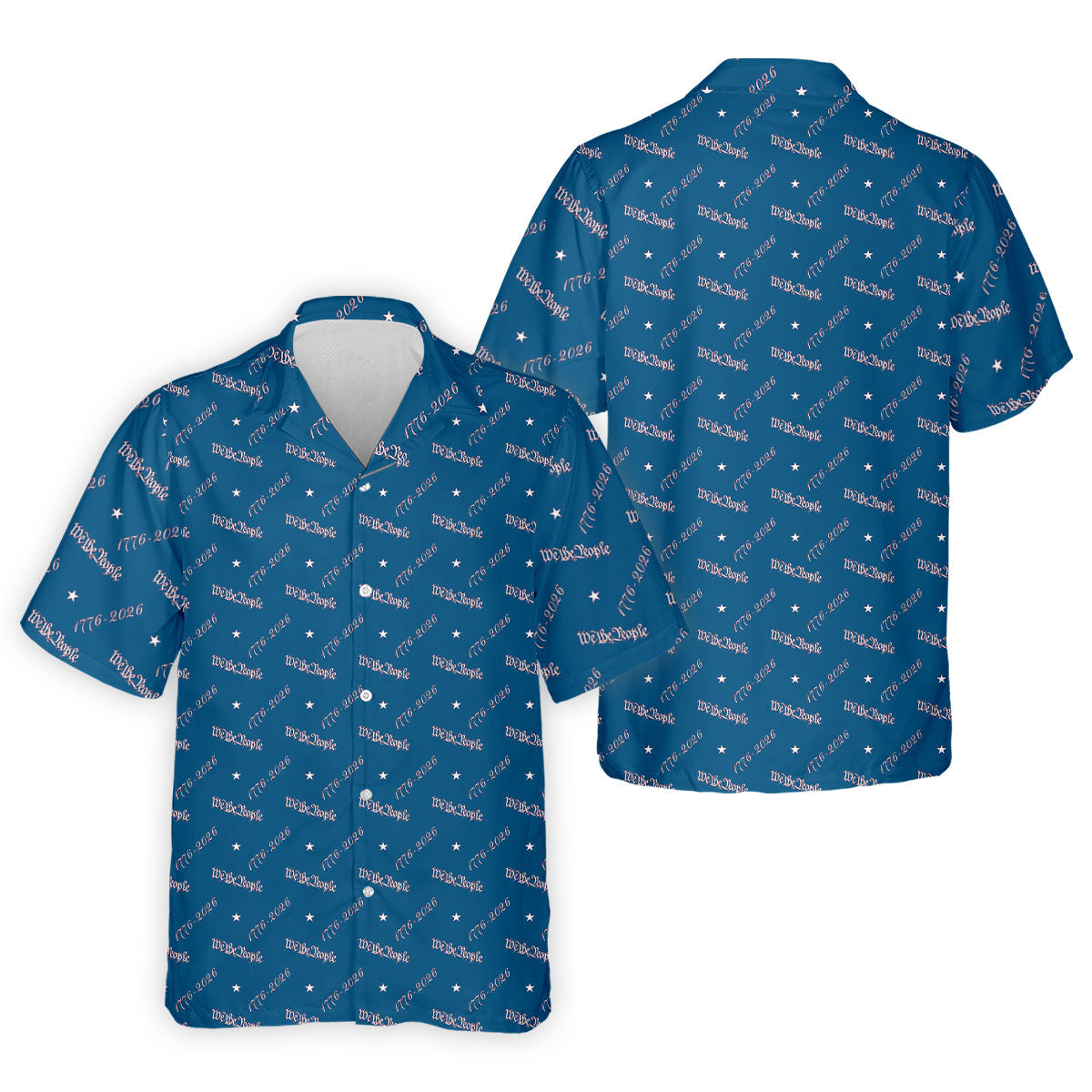 We The People 1776 2026 Patriotic Golf Polo Shirts, 250th Anniversary Polo Shirts For Men, Golf Shirts For Men