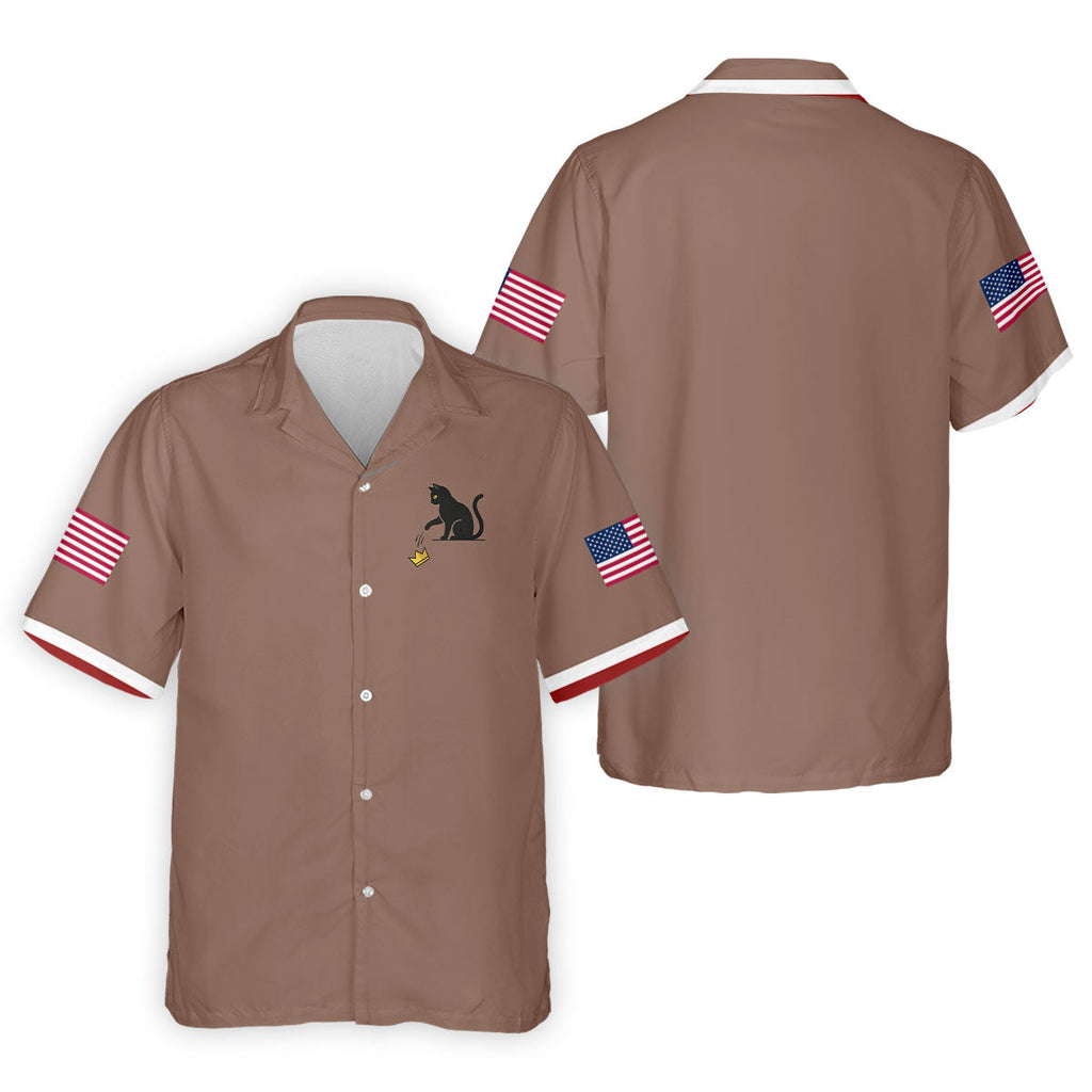 No King Naughty Cat 250 Years Patriotic Golf Shirt, Golf Shirts For Men, 4th Of July Golf Shirt