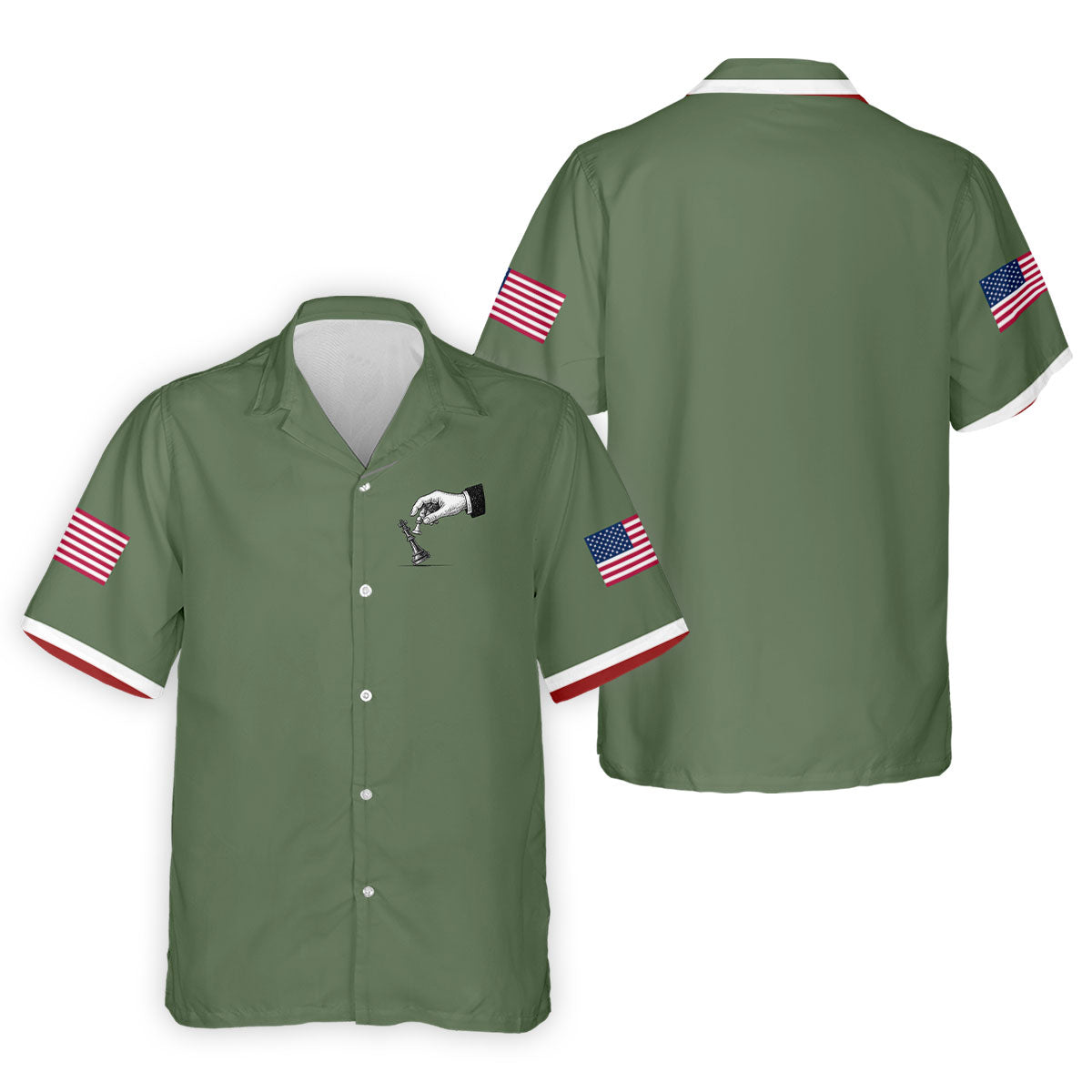 Protest Checkmate Chess 250 Years Patriotic Golf Shirt, Golf Shirts For Men, 4th Of July Golf Shirt