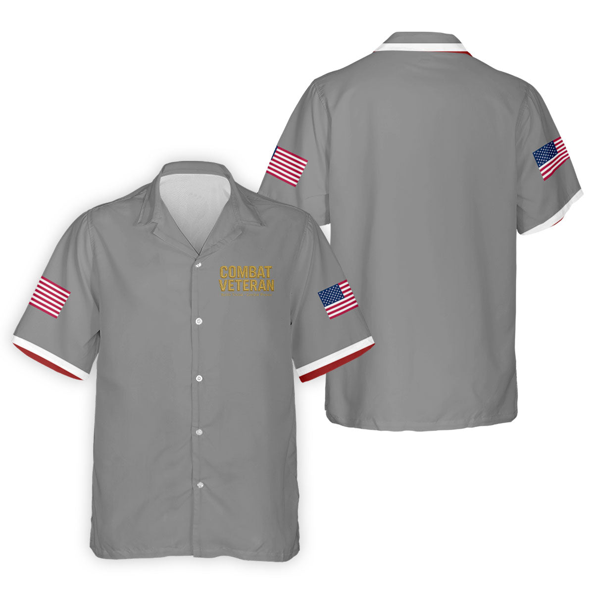 Combat Veteran 250 Years Patriotic Golf Shirt, Golf Shirts For Men, 4th Of July Golf Shirt