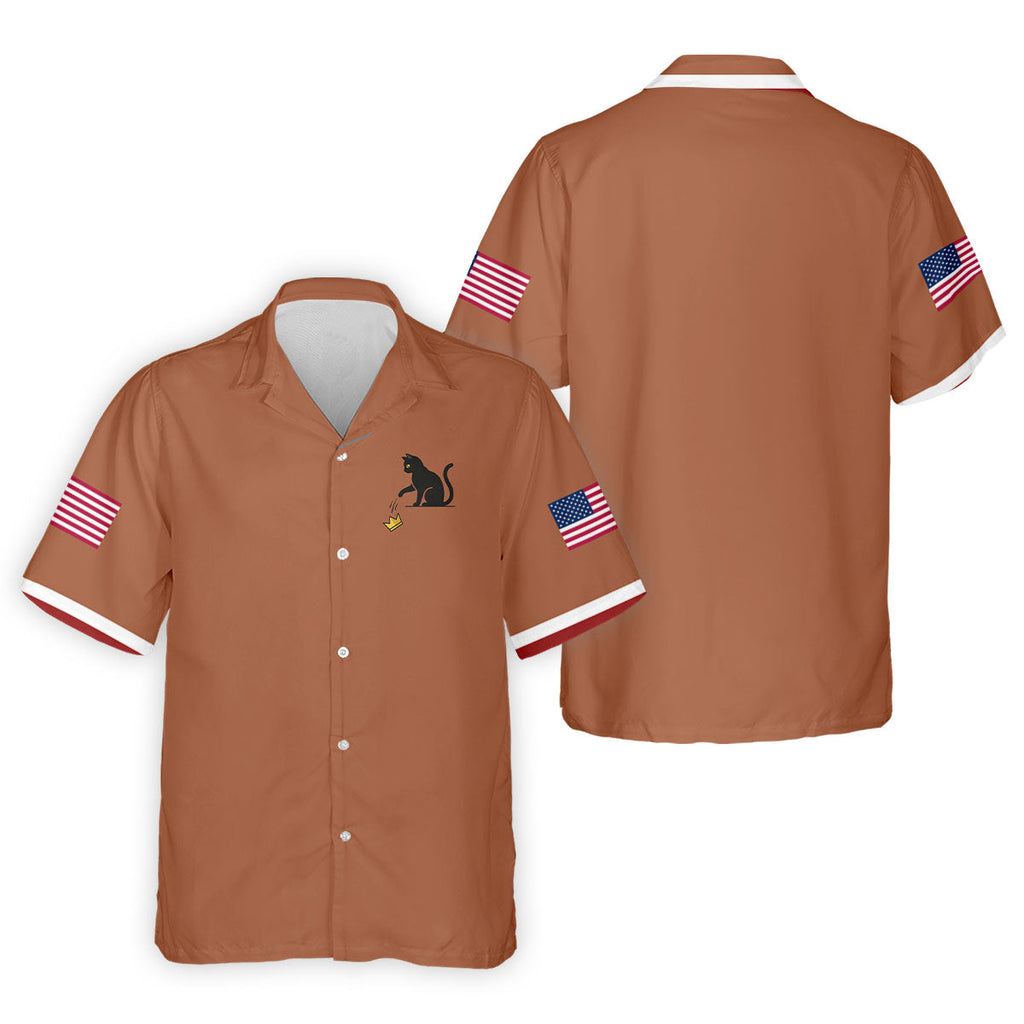 No King Naughty Cat 250 Years Patriotic Golf Shirt, Golf Shirts For Men, 4th Of July Golf Shirt