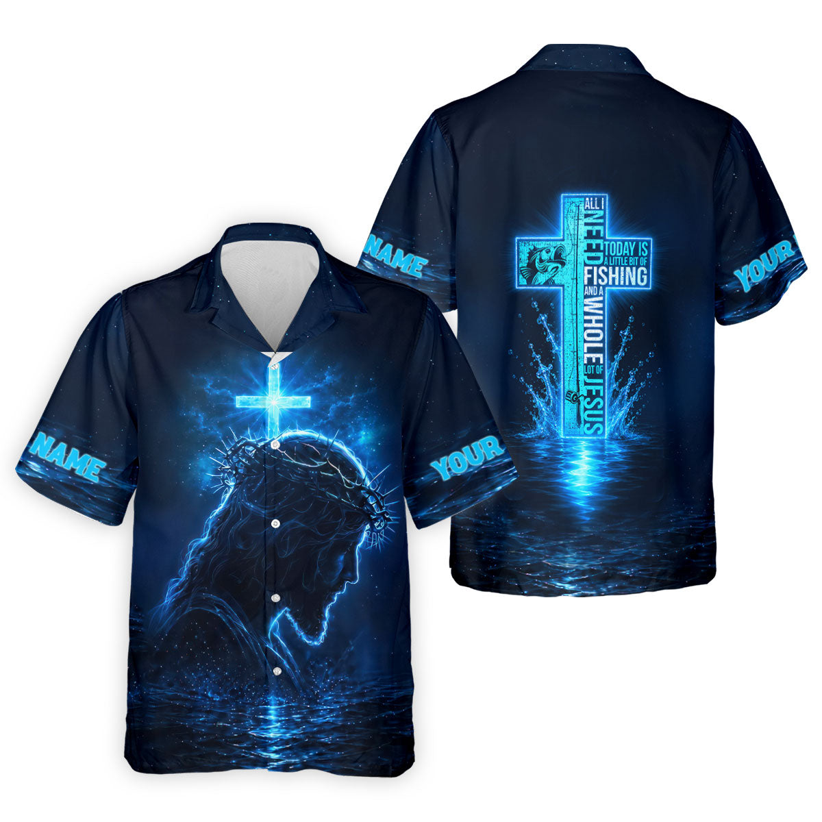 All I Need Today Is Fishing And Jesus UPF Shirt, Fishing Shirts, Mens Fishing Apparel