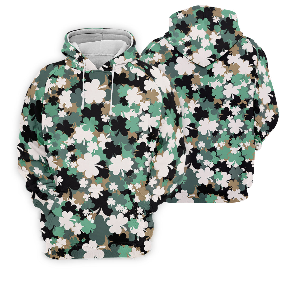 Irish Camo St. Patrick’s Day Shamrock Golf Shirt, Women's Golf Tops, Ladies Golf Polos