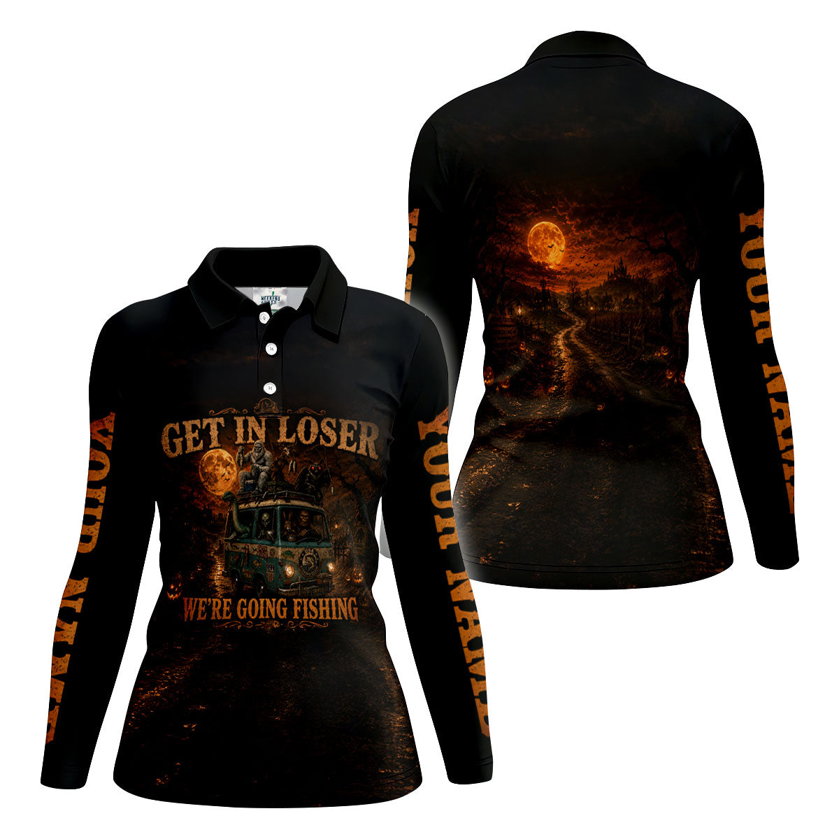Get In Loser Were Going Fishing Halloween UPF Shirt, Funny Fishing Shirt, Womens Shirt