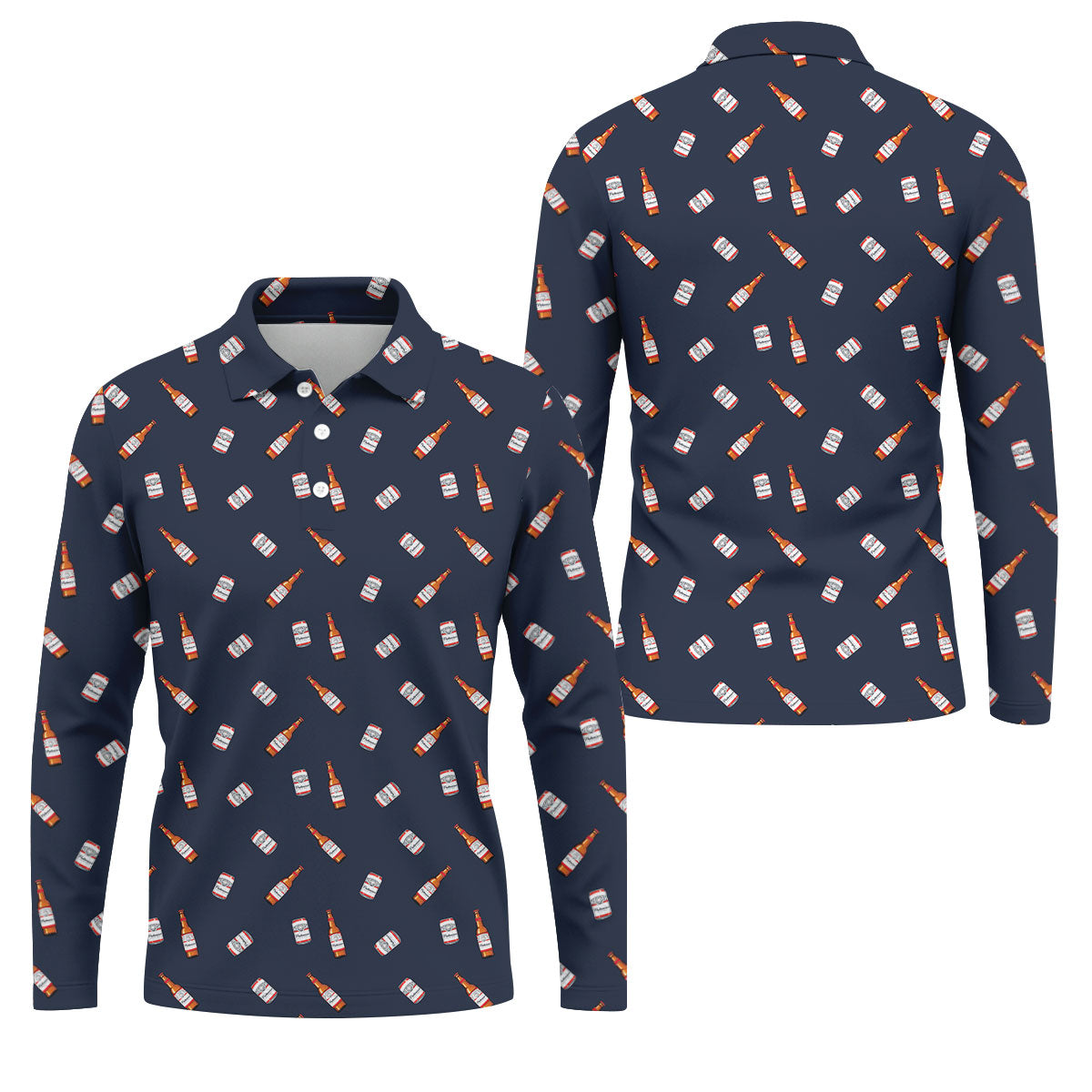 Puttweiser King Of Drive Golf And Beer Men's Funny Golf Shirts, Golf Tops For Men, Golf Shirts For Men