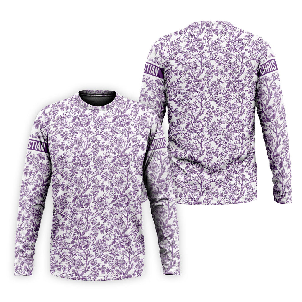 Toile De Jouy Purple Golf Shirt, Golf Tops For Men, Polo Shirts For Men, Golf Gift For Men, Golf Shirts For Men