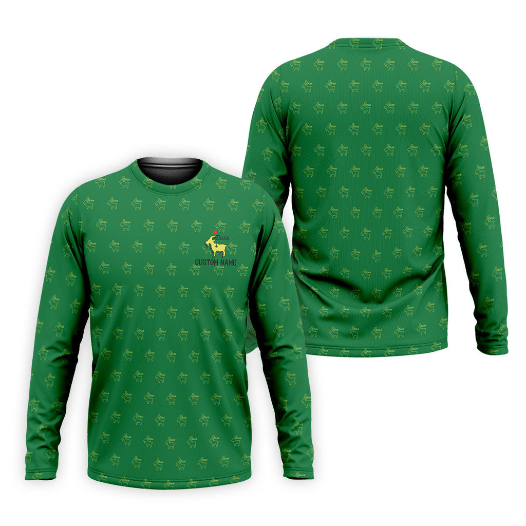 Tiger Goat Golf Tournament Golf Shirt, Golf Tops For Men, Golf Shirts For Men
