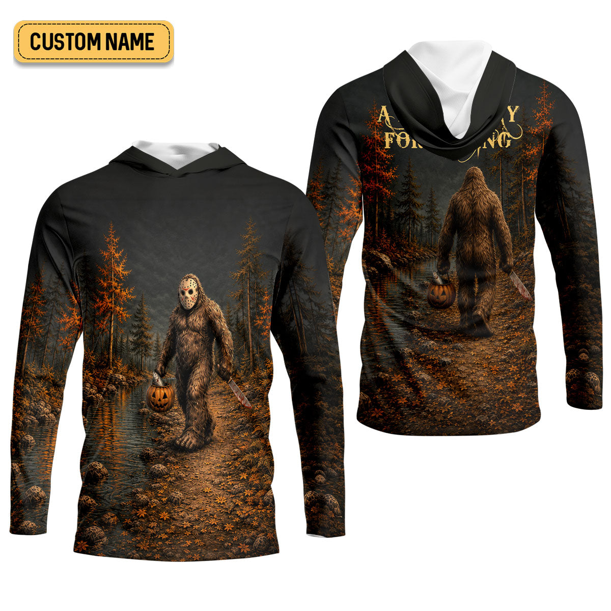 A Killer Day For Fishing Custom Halloween UPF Shirt, Funny Fishing Shirt, Womens Fishing Shirts