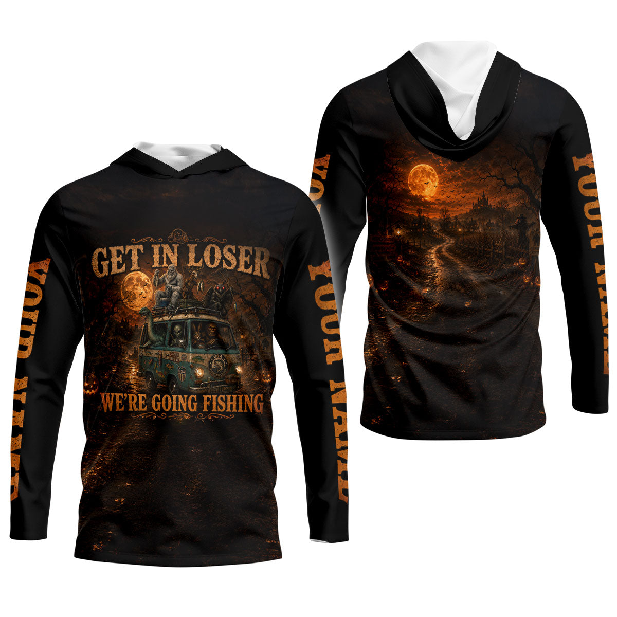 Get In Loser Were Going Fishing Halloween UPF Shirt, Funny Fishing Shirt, Womens Shirt
