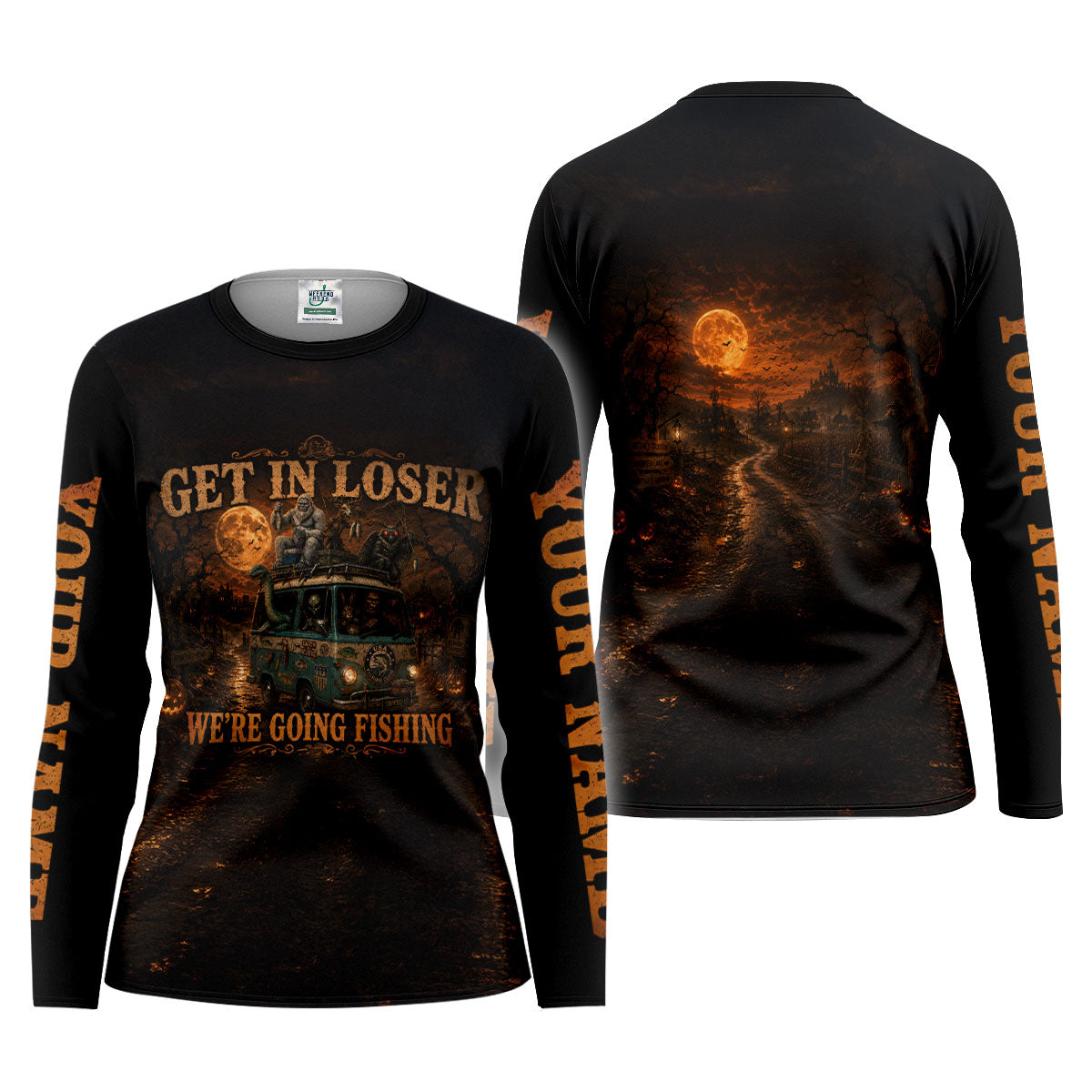 Get In Loser Were Going Fishing Halloween UPF Shirt, Funny Fishing Shirt, Womens Shirt