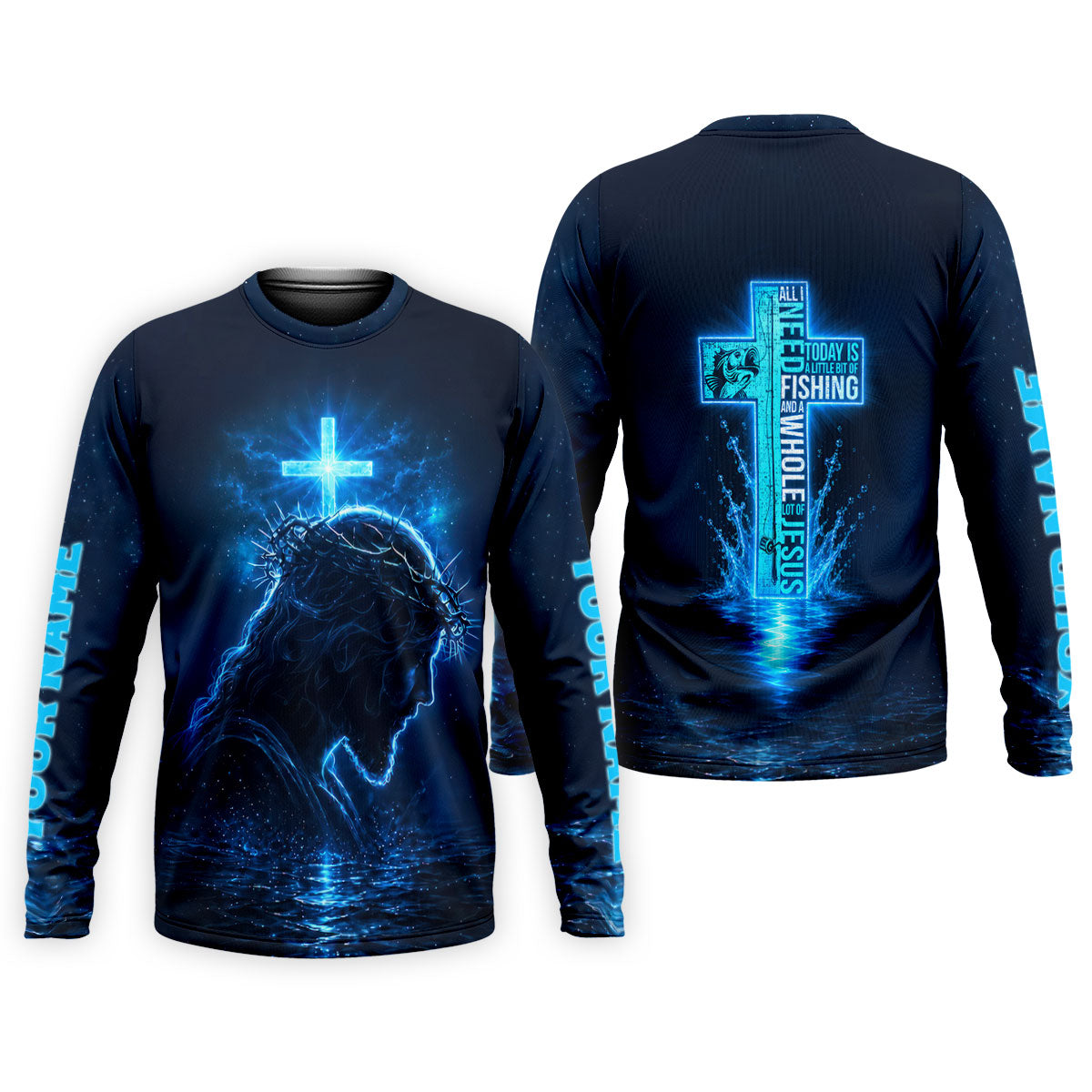 All I Need Today Is Fishing And Jesus UPF Shirt, Fishing Shirts, Mens Fishing Apparel
