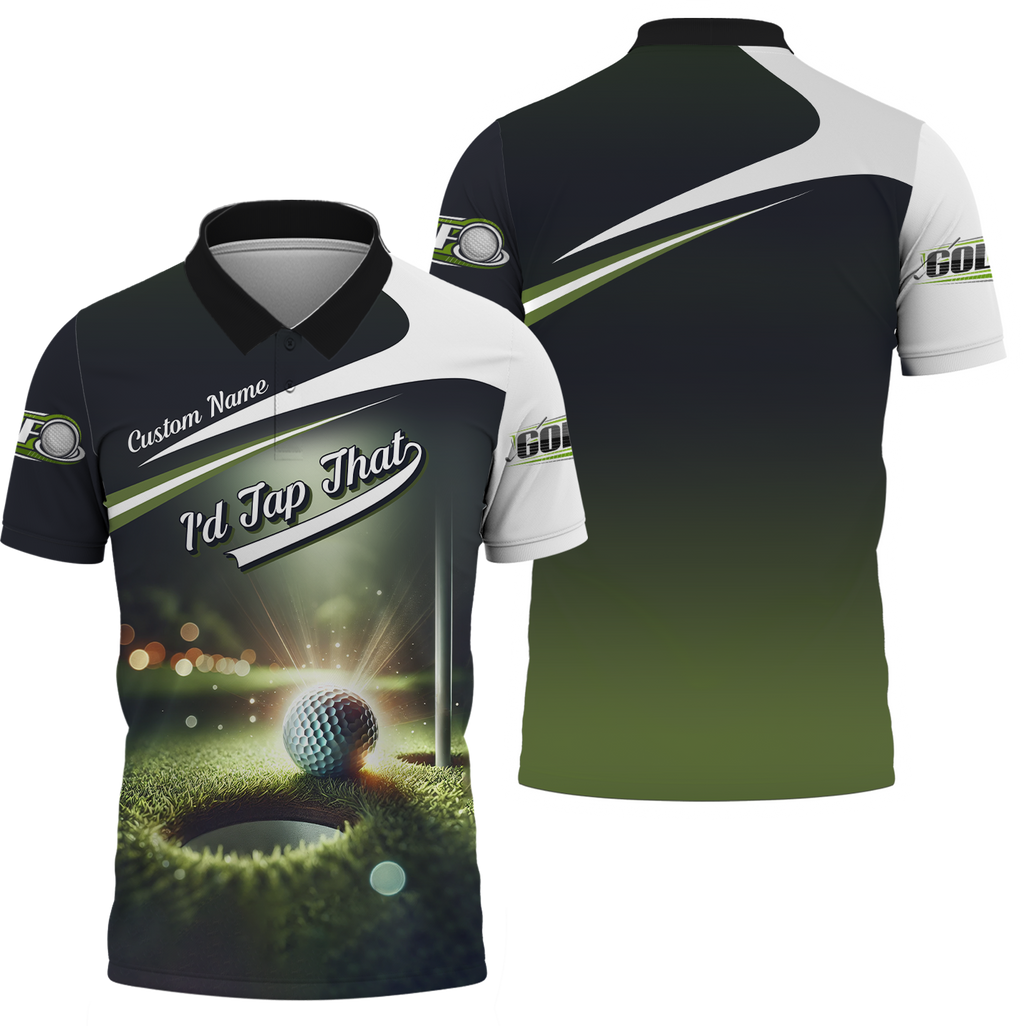 I'd Tap That Custom Men's Golf Polo ShirtFunny Golf Shirt, Gift For Golfers