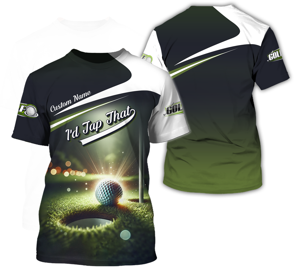 I'd Tap That Custom Men's Golf Polo ShirtFunny Golf Shirt, Gift For Golfers