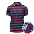 1776-2026 America 250 Anniversary Golf Polos, Patriotic USA Pattern Golf Shirt, Crazy Golf Shirts For Golfer