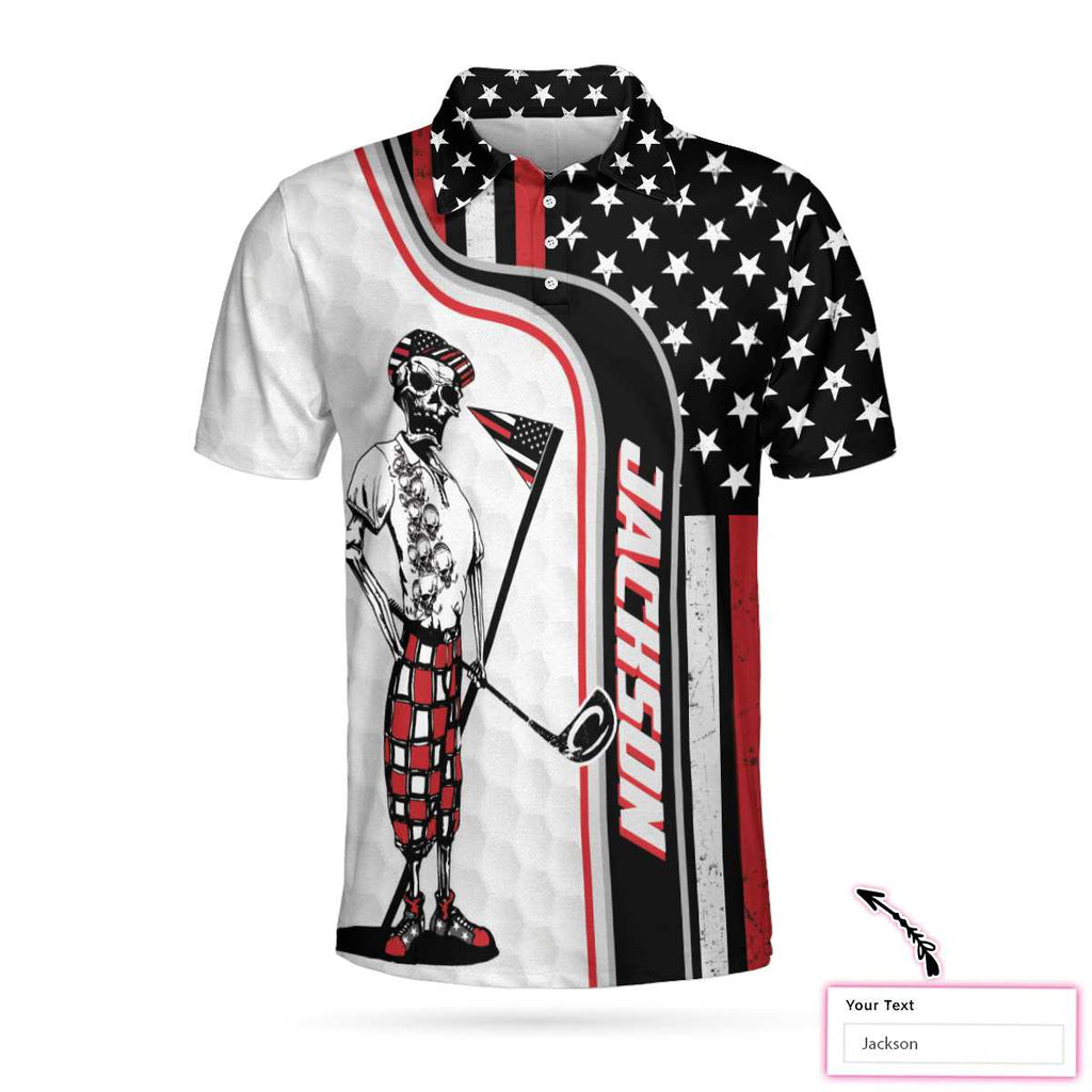 Ghost Golfer Men's Polo ShirtGolfing Apparel, Mens Golf Gift