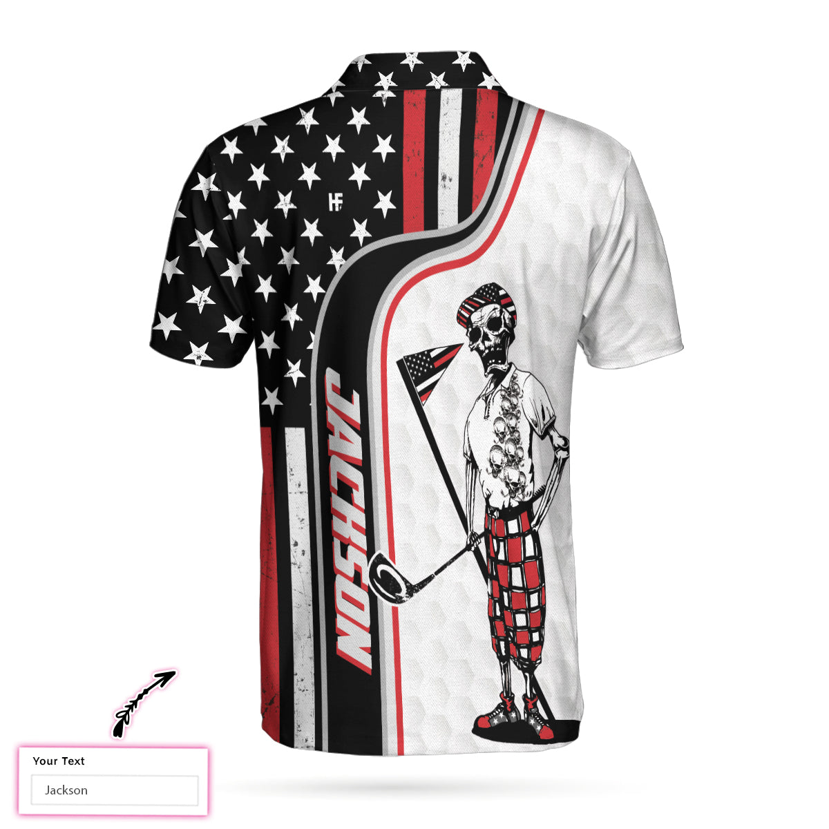 Ghost Golfer Men's Polo ShirtGolfing Apparel, Mens Golf Gift