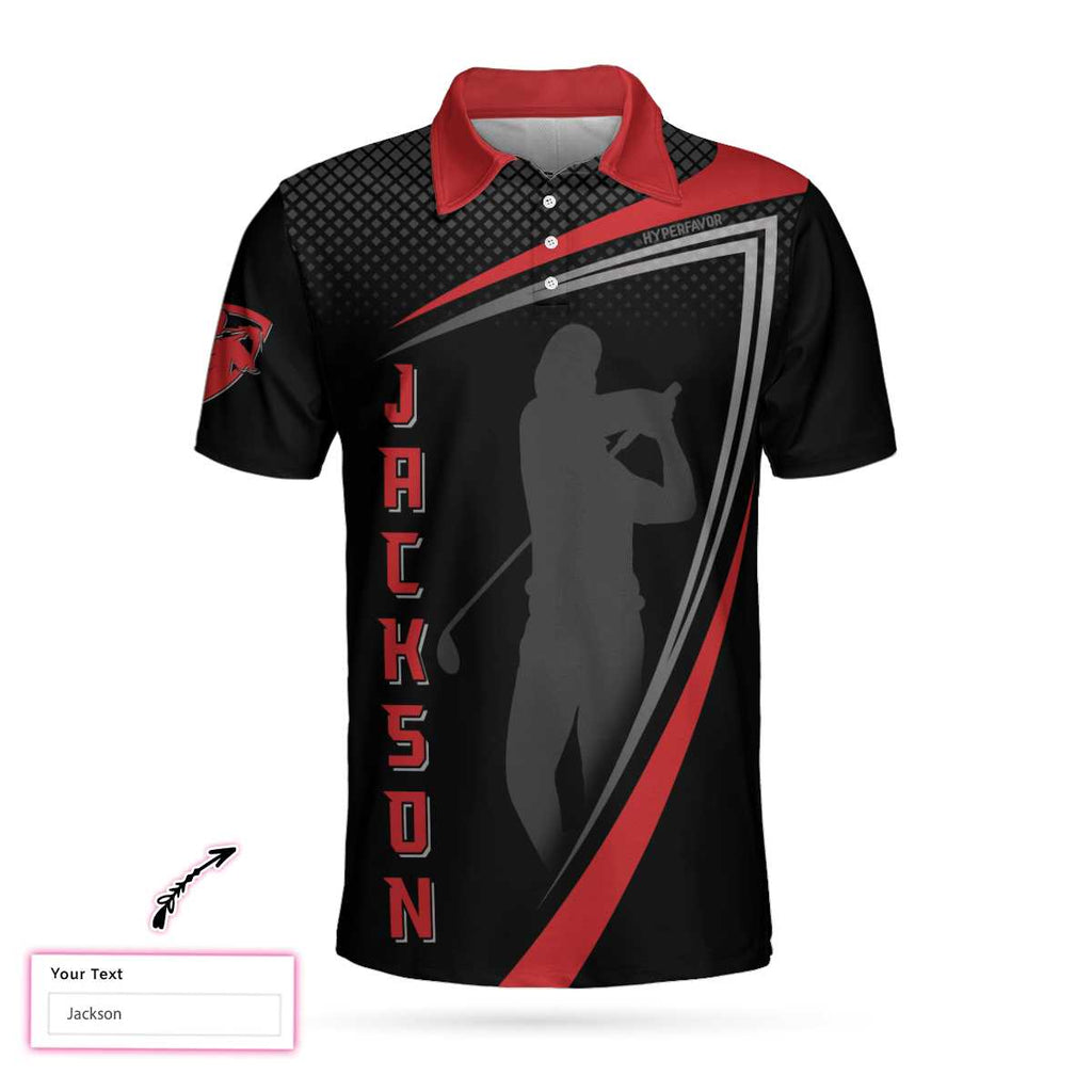 Personalized Men's Polo Shirt, Golfing Apparel, Golf Clothing, Mens Golf Gift