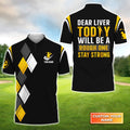 Dear Liver Golf - Personalized Name 3D Polo Shirt For Golfers