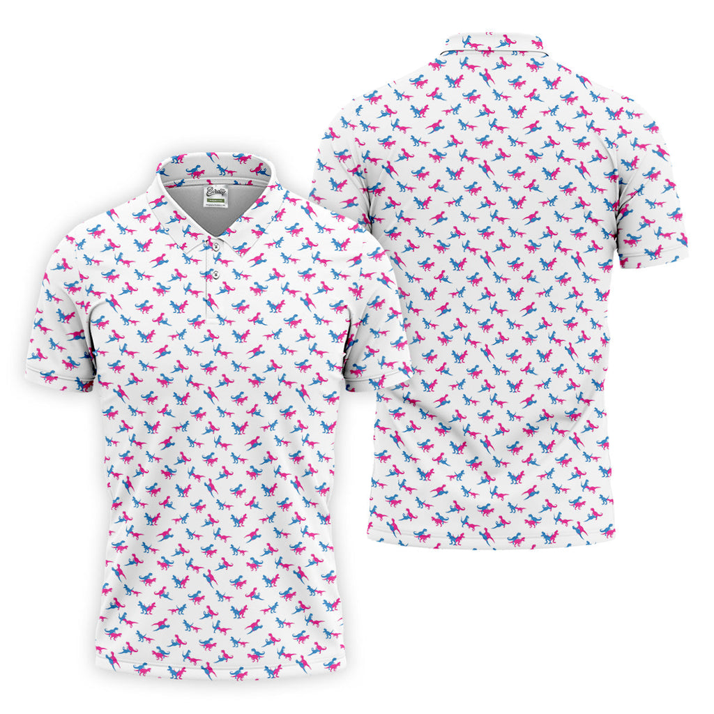 Funny Dinosaur Naughty Position Golf Tops For Men, Valentines Golf Gift, Golf Gift For Men