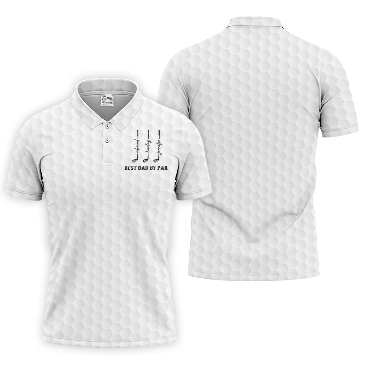 Best Dad By Par Father's Day Golf Shirt, Grandpa Golf Gift, Golf Gift For Dad, Polo Shirts For Men