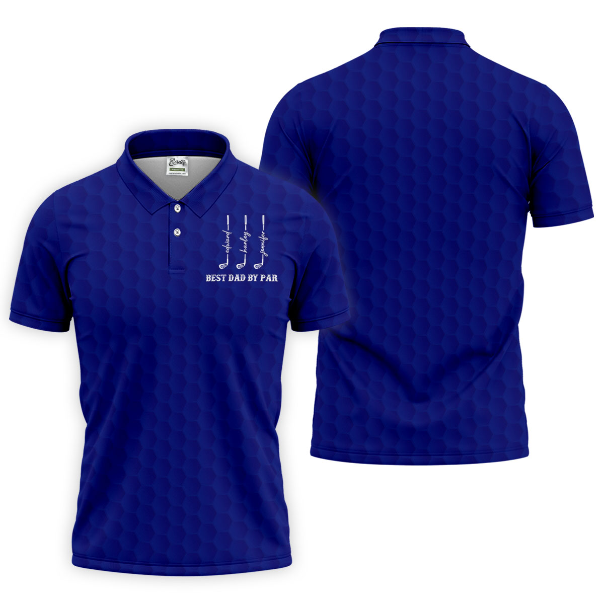 Best Dad By Par Father's Day Golf Shirt, Grandpa Golf Gift, Golf Gift For Dad, Polo Shirts For Men