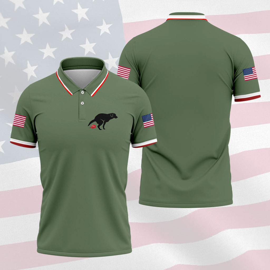 Funny Sarcastic Dog 250 Years Patriotic Golf Shirt, Golf Shirts For Men, 4th Of July Golf Shirt
