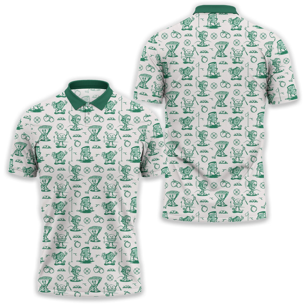 Breakfast Balls Men's Golf Polo Shirt, Golfing Apparel, Gift For Golfers