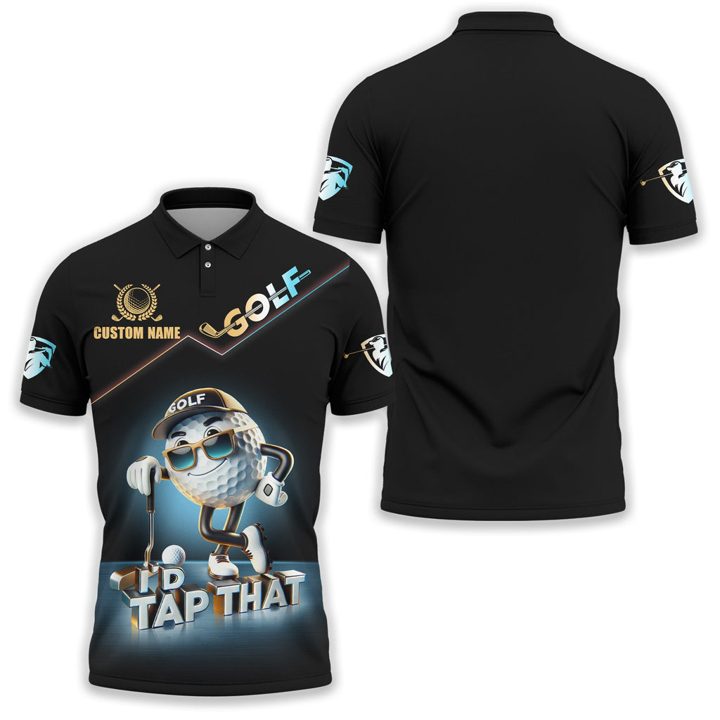 I'd Tap That Customize Golf Polo ShirtFunny Golf Shirt, Golfing Apparel, Gift For Golfers
