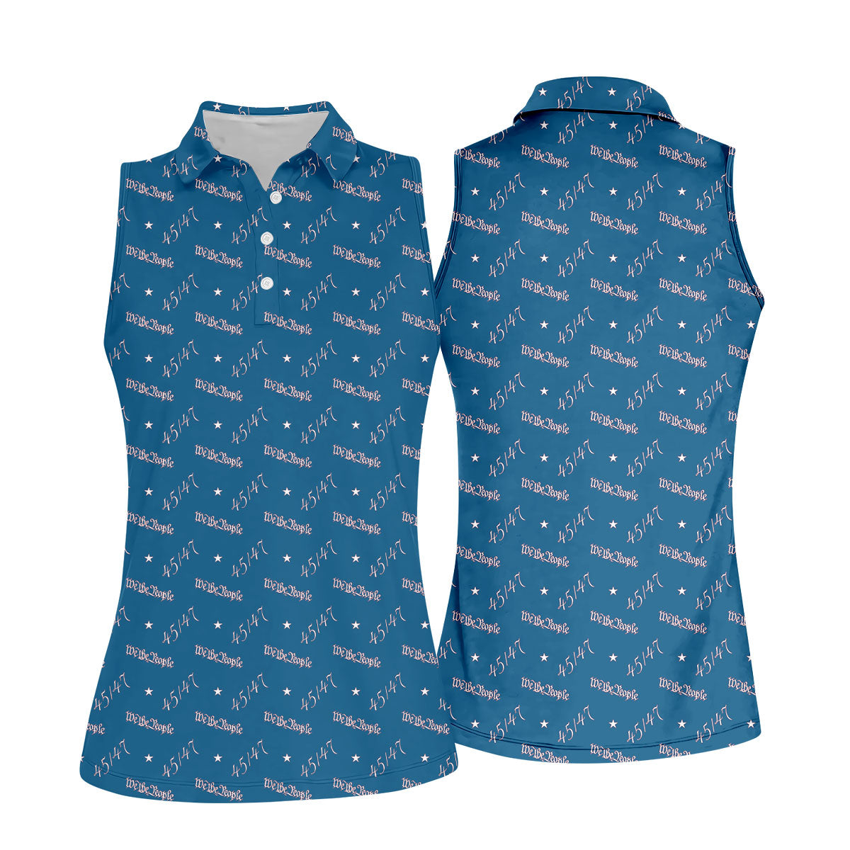 We The People 45 47 Patriotic Golf Polo Shirts, 250th Anniversary Golf Shirt For Women, Ladies Golf Polos