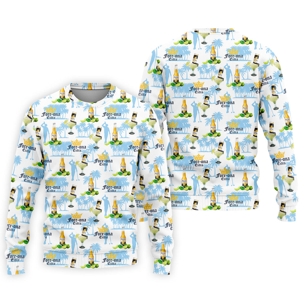 Fore-ona Extra Find Your Fairway Golfer Beer Men's Funny Golf Shirts, Golf Shirts For Men
