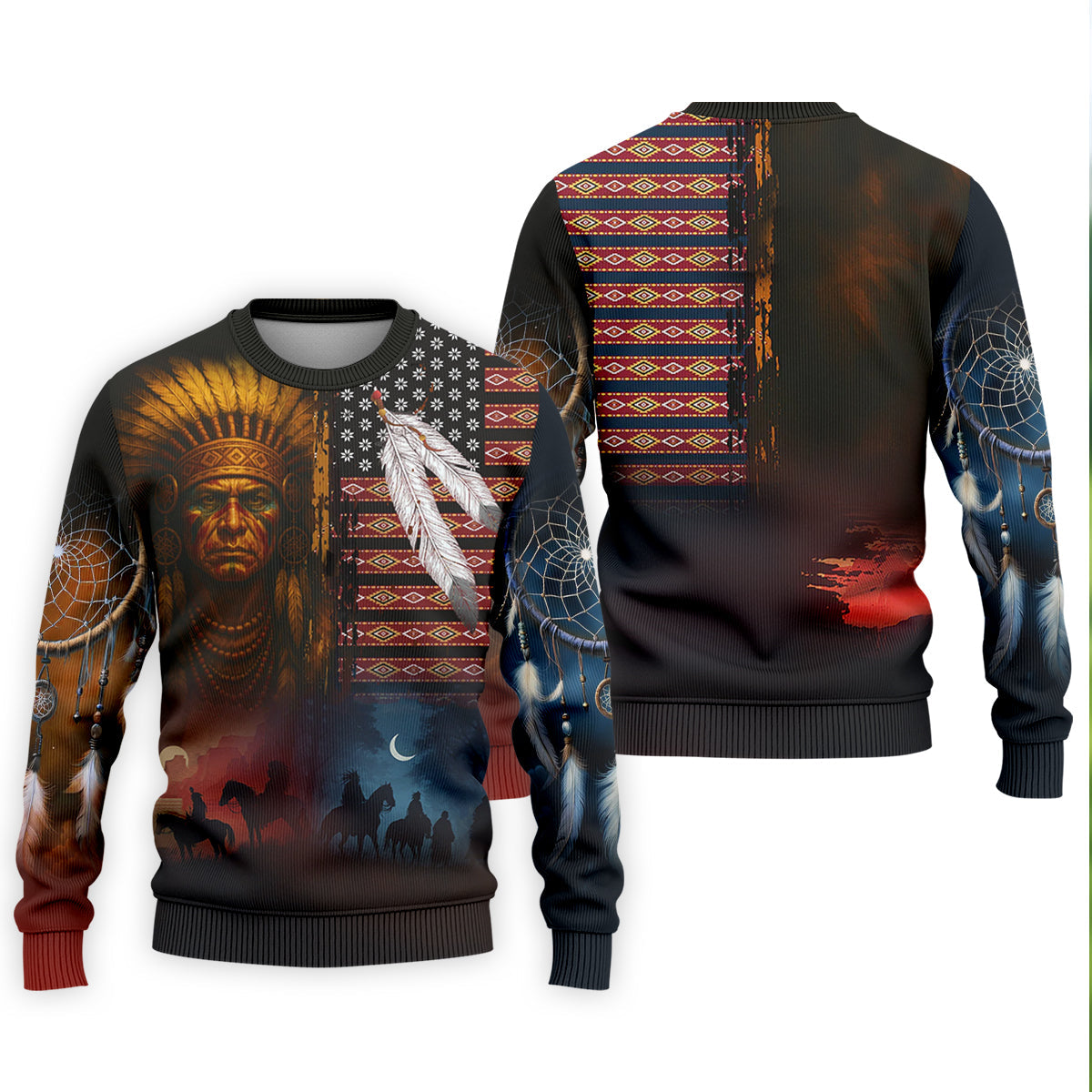 Native Heritage Red & Blue Golf Tops For Men, Native American Ancestry Polo Shirts For Men, Indigenous Peoples Month